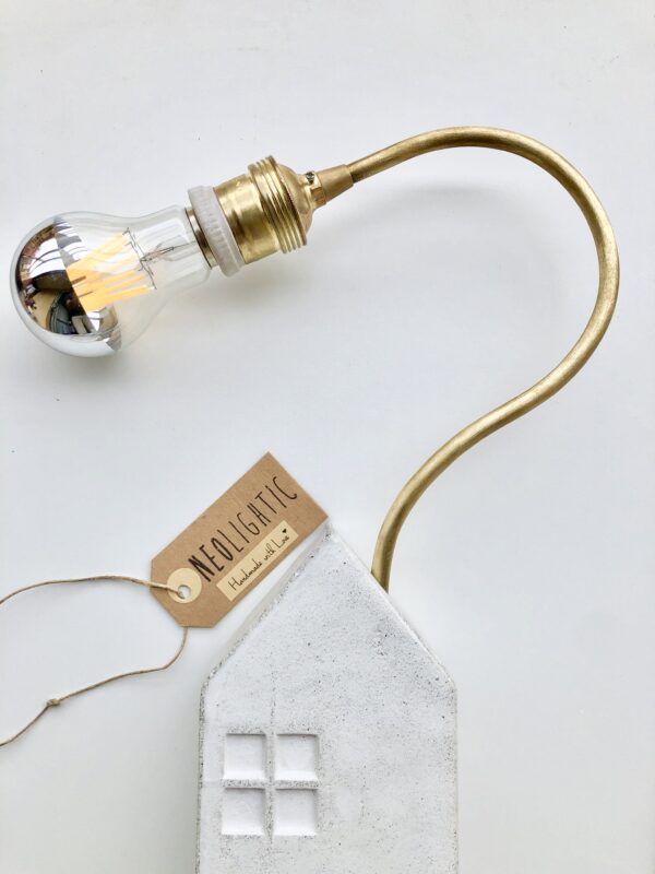 Uruk White N° 4 lampada in cemento di design