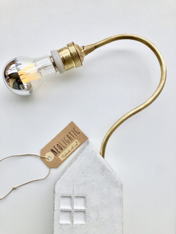 Uruk White N° 4 lampada in cemento di design